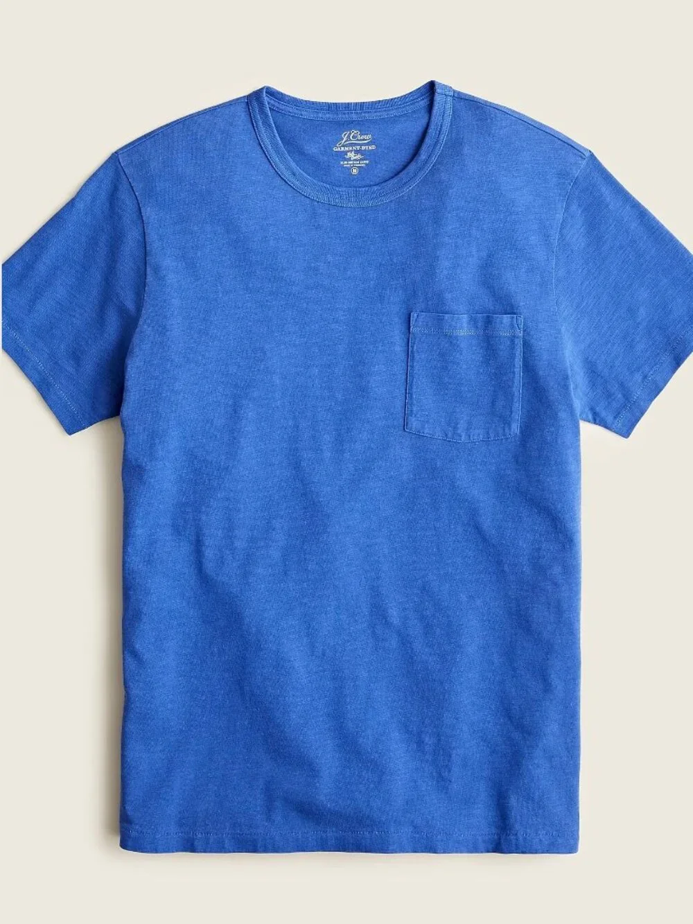2/$30 J. Crew Garment-dyed slub cotton crewneck T-shirt Cobalt Medium #A2917